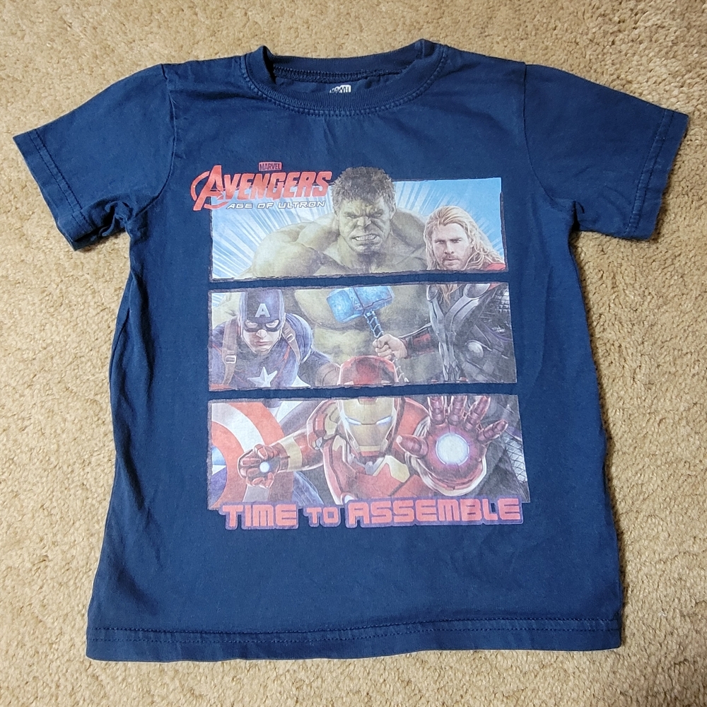 Marvel Blue Cosmic Graphic Short Sleeve Tee